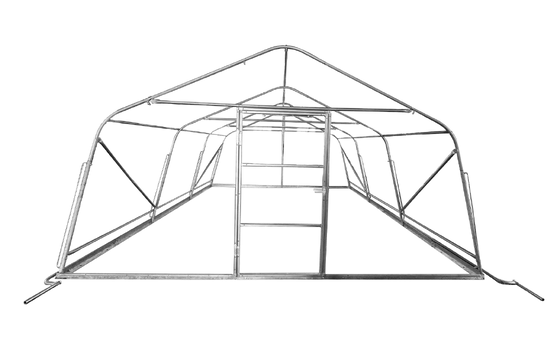 Factory OEM Single-span Double Layer Large Size Film Plastic Tunnel Agricultural Greenhouses With Transparent Cover